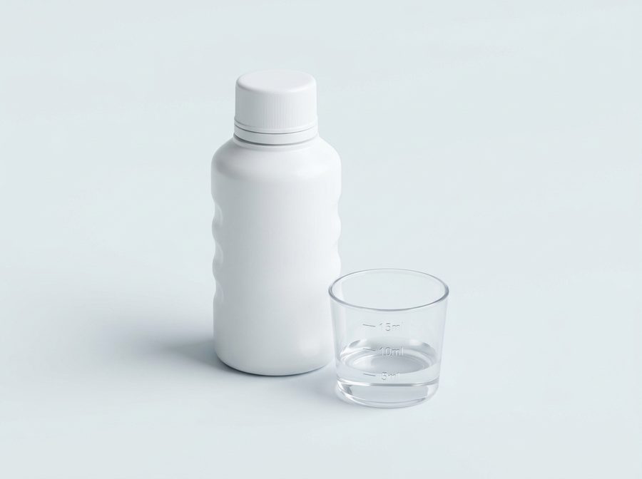 Flacon doseur de conditionneur d'eau pour aquarium